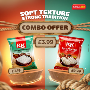 KK Pathiri Podi 1Kg & KK Rice Powder 1kg Combo