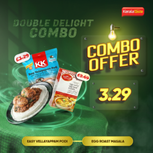 KK Vellayappam Podi 1 Kg  & Melam Egg Curry  200g Combo